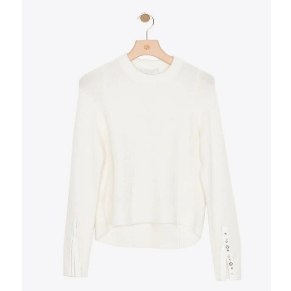 New 3.1 PHILLIP LIM Embellished Cuffs Pullover Sweater - Picture 5 of 11